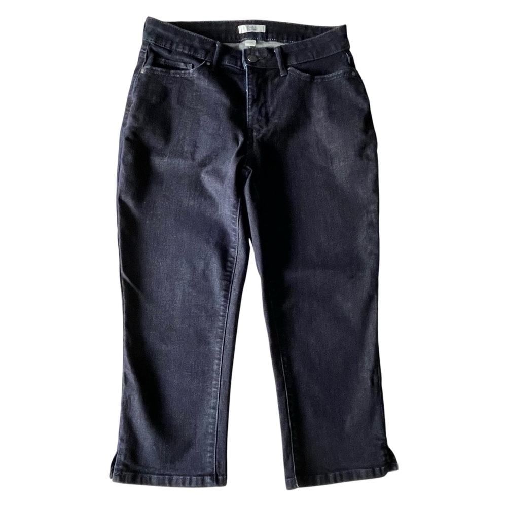 Croft‎ & Barrow Womens Capri Dark Wash Denim Size 4